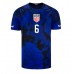 Camiseta Estados Unidos Yunus Musah #6 Visitante Equipación Mundial 2022 manga corta